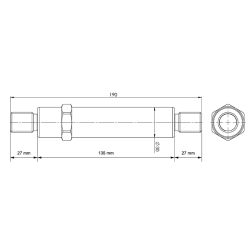 3014005H Svornjak 30x190 mm Zepro
